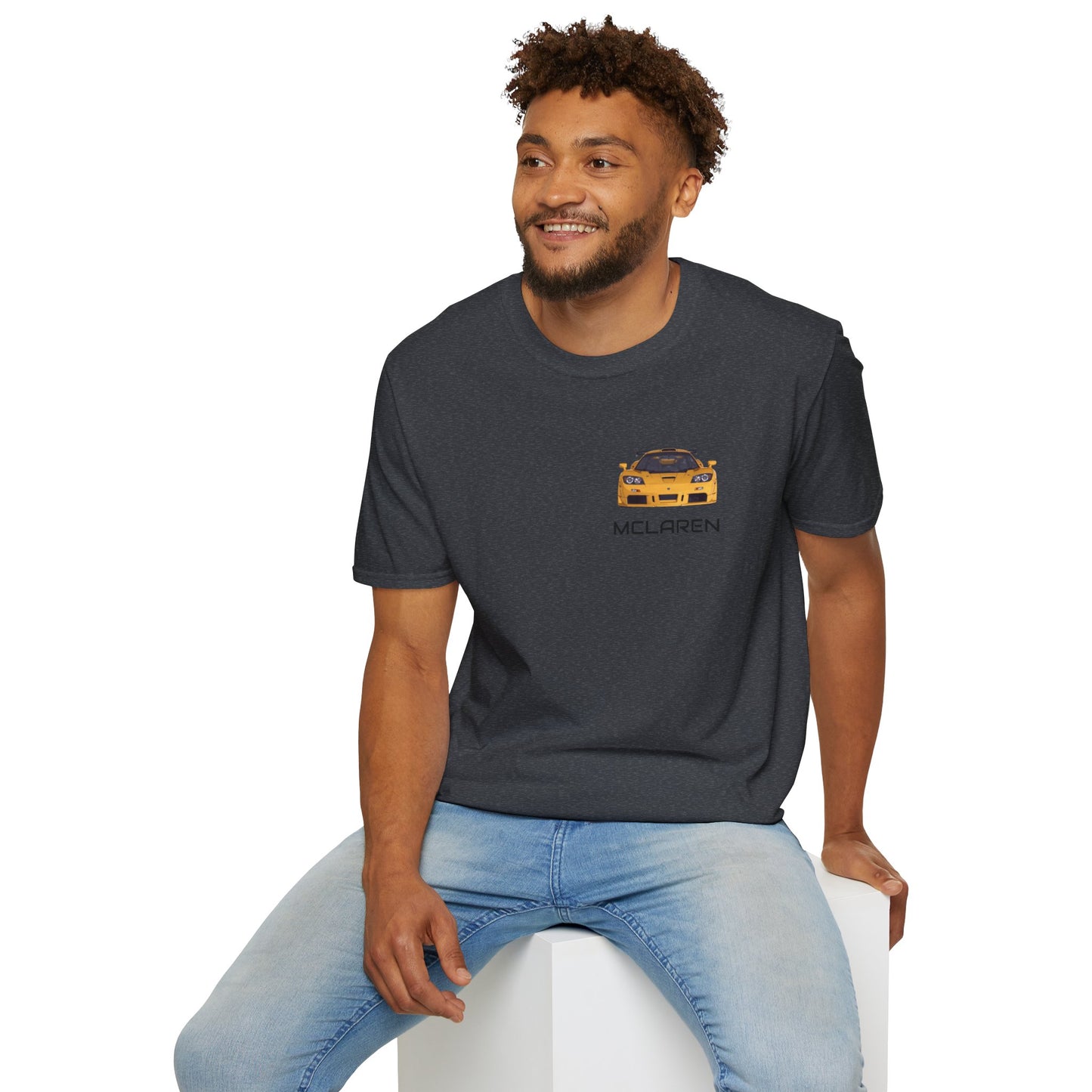 Classic Car Lover's Unisex T-Shirt - Vintage McLaren, Automotive Gift, Retro Car Tee, Car Enthusiast Apparel