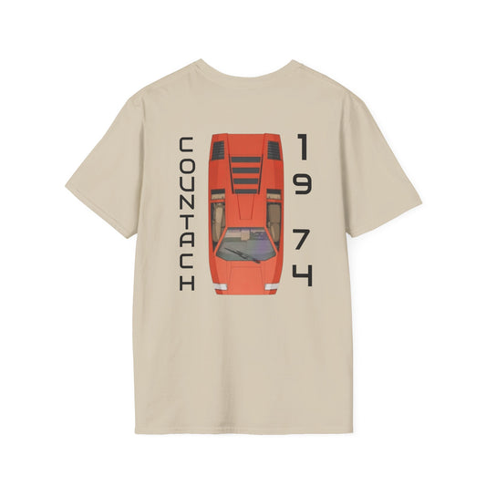 Classic Car Lover's Unisex T-Shirt - Vintage Lamborghini, Automotive Gift, Retro Car Tee, Car Enthusiast Apparel